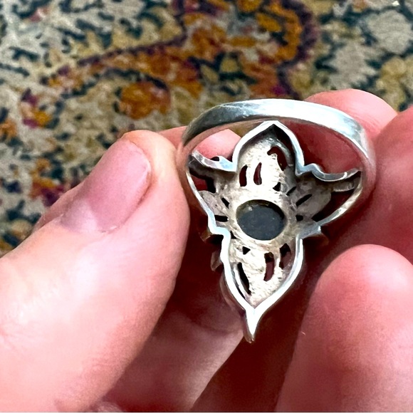 💎🔥Sivana 100% GENUINE BLACK RAW ONYX STERLING SILVER! Discontinued!! A GEM!!!! - Picture 4 of 16